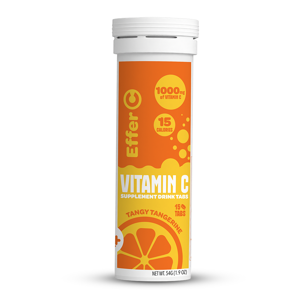 Effer-C | Tangy Tangerine Flavor | 1000mg of Vitamin C | 15 Effervescent Tablets