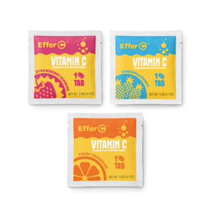 Effer-C | Variety Sample Pack | 1000mg of Vitamin C | 3 Effervescent Tablets