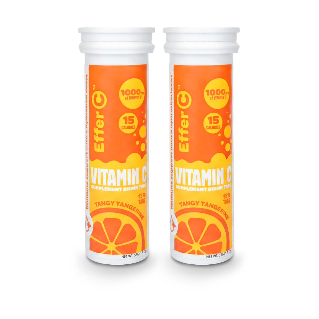 Effer-C | Tangy Tangerine Flavor | 1000mg of Vitamin C | 2 pack 30 Effervescent Tablets